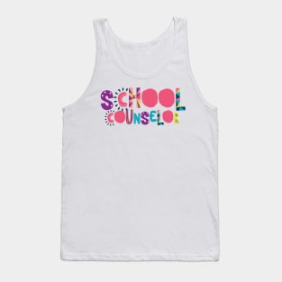 Cute School Counselor Gift Idea Back to School Tank Top